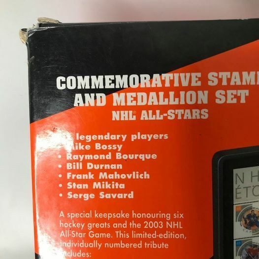 2003 CANADA NHL ALL STAR STAMP AND MEDALLION SET - photo 5