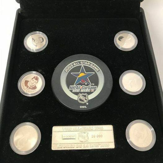 2003 CANADA NHL ALL STAR STAMP AND MEDALLION SET - photo 4