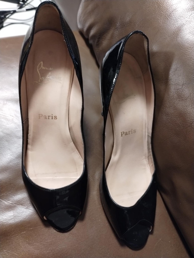 LOUBOUTIN-Peep Toe Pumps Womens SIze 39 USA 9 - photo 3