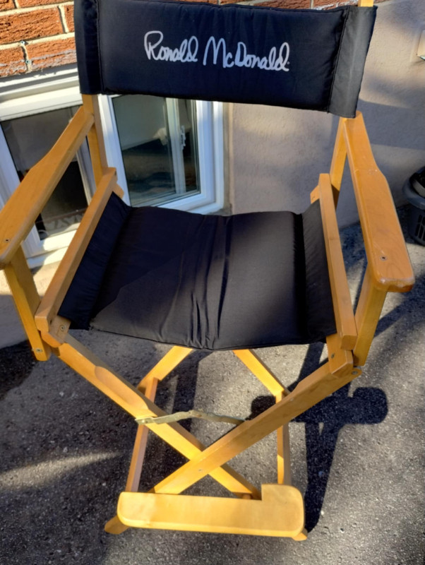 Ronald McDonald McDonald's Director Chair