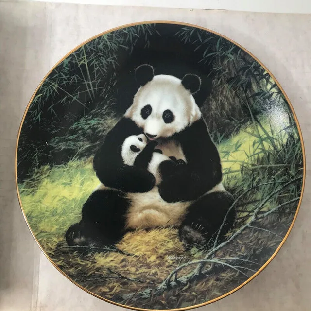 1988 Bradex - The Panda - Collectible Plate - Nelson thumbnail