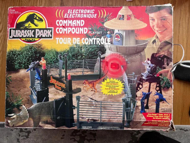 1993 Vintage Kenner Jurassic Park Command Compound thumbnail