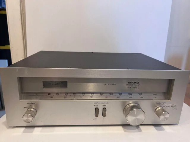 Nikko Nt-550 Vintage Stereo Am/fm Tuner w/Manual Made in Japan thumbnail
