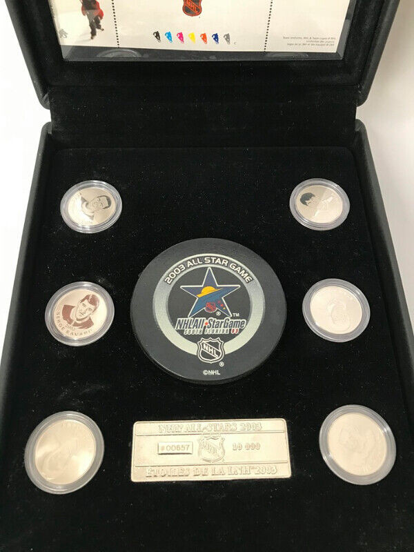2003 CANADA NHL ALL STAR STAMP AND MEDALLION SET