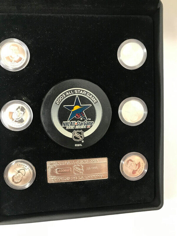 2003 CANADA NHL ALL STAR STAMP AND MEDALLION SET - photo 3
