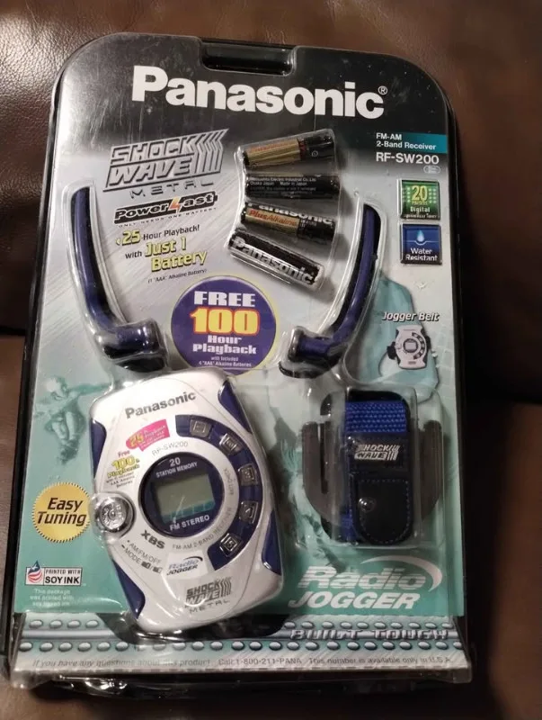 Panasonic RF-SW200P-A AM/FM Portable Arm Band Radio thumbnail