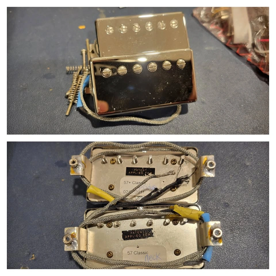 $400 Gibson '57 Classic Plus Pickup Neck + Bridge Set (Free Inst