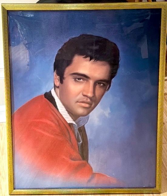 Elvis Presley Extra Large Framed Poster - Photograph 1986 - Vint