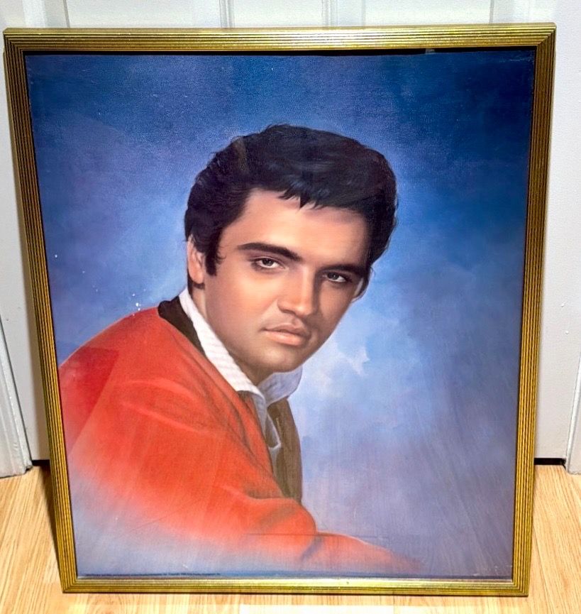 Elvis Presley Extra Large Framed Poster - Photograph 1986 - Vint - photo 2