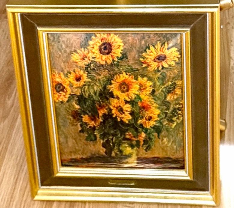 Claude Monet Sunflowers Hand Hammered Reprint Art Print - photo 2