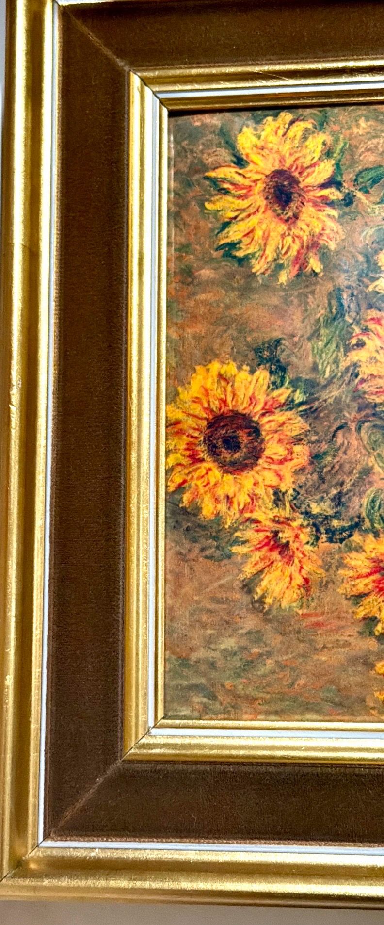 Claude Monet Sunflowers Hand Hammered Reprint Art Print - photo 5
