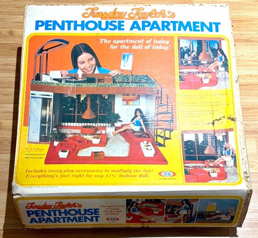 Tuesday Taylor Penthouse Playset by Ideal Toy Corp 1976 Vintage