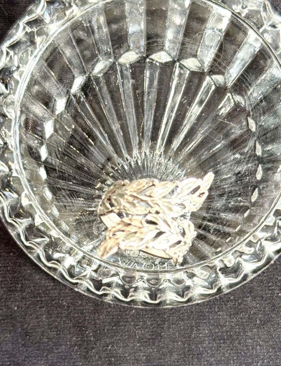 14K White Gold Leaf Bypass Ring - Vintage Diamond Cut - photo 3