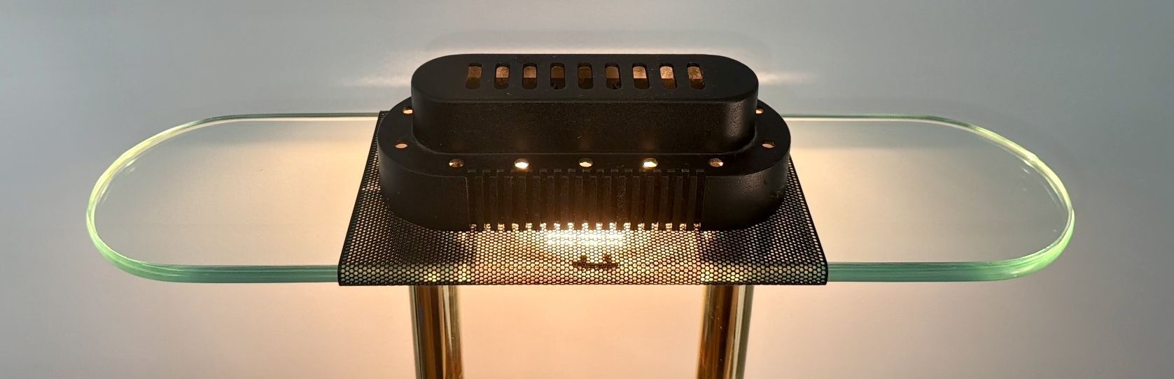 Postmodern Bankers Style Halogen Desk Lamp by Robert Sonneman fo - photo 3