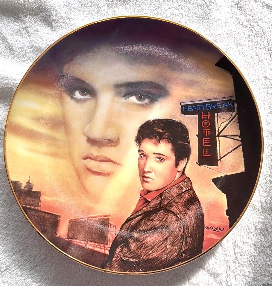 Elvis Presley Heartbreak Hotel Delphi Hit Parade Plate