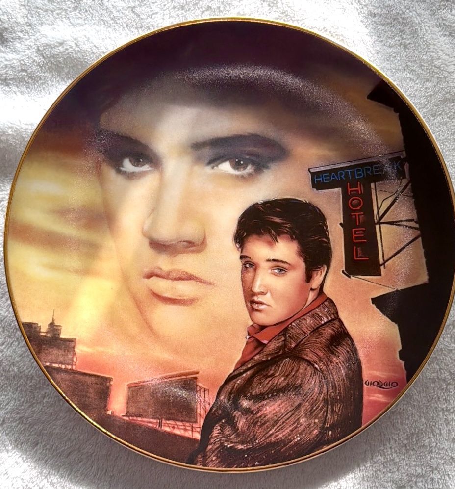 Elvis Presley Heartbreak Hotel Delphi Hit Parade Plate - photo 4