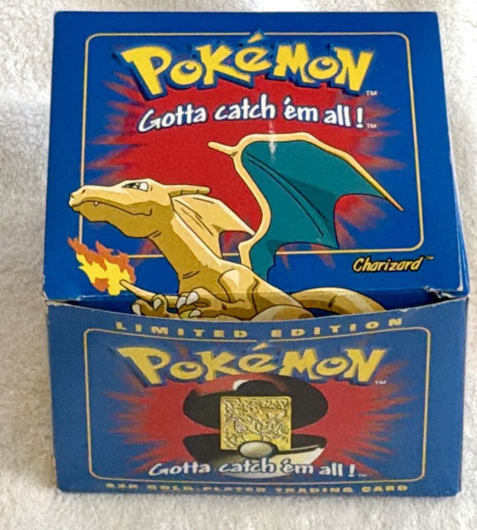 1999 Pokemon Charizard #6 Gold Plated Card - Sealed