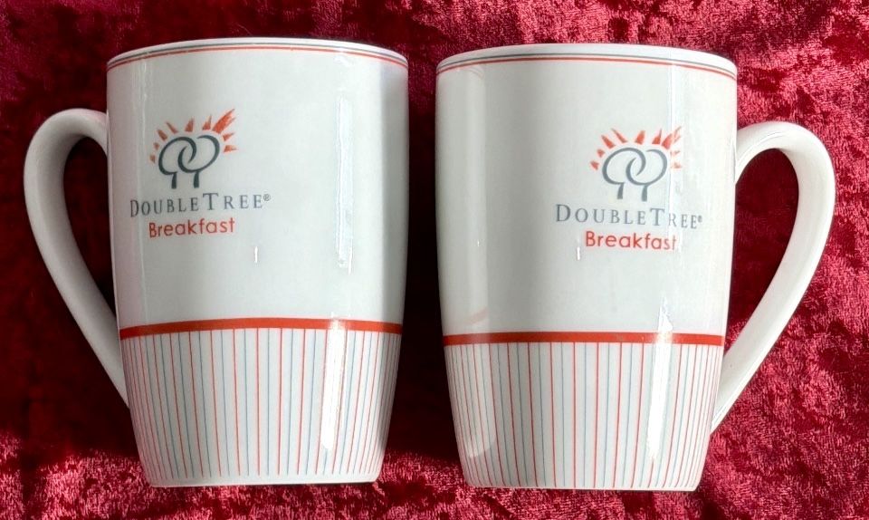 Vintage Double Tree Hotel Breakfast Mugs - Set of 2 - photo 3
