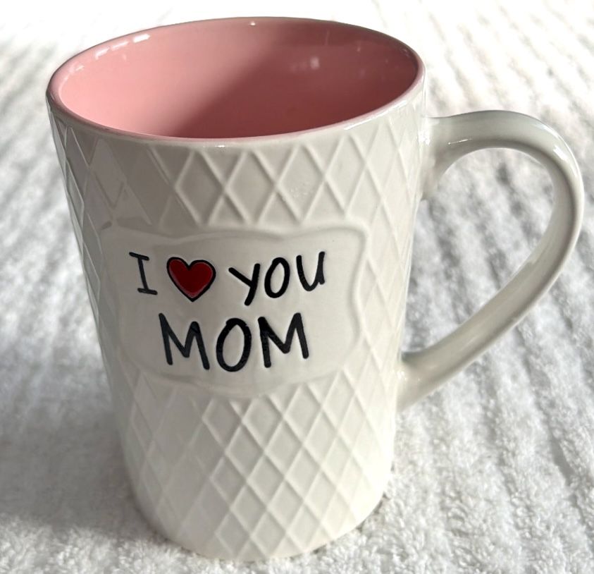 I Love You Mom Mug - 16oz Ceramic, Dishwasher & Microwave Safe