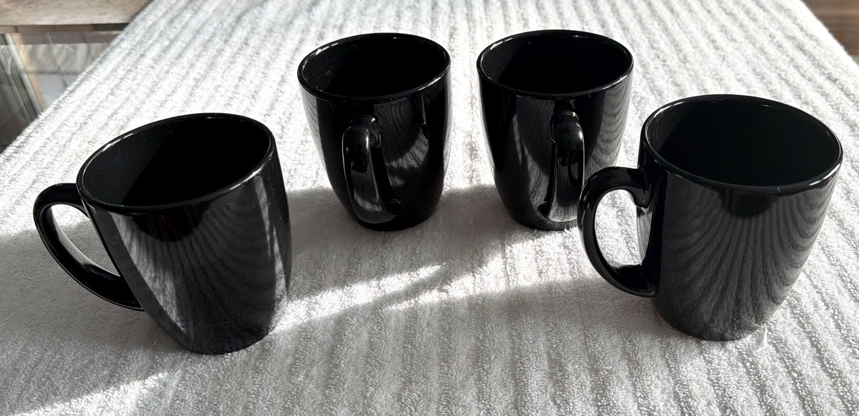 Corelle Black Stoneware Coffee Cups - Set of 4 - photo 2