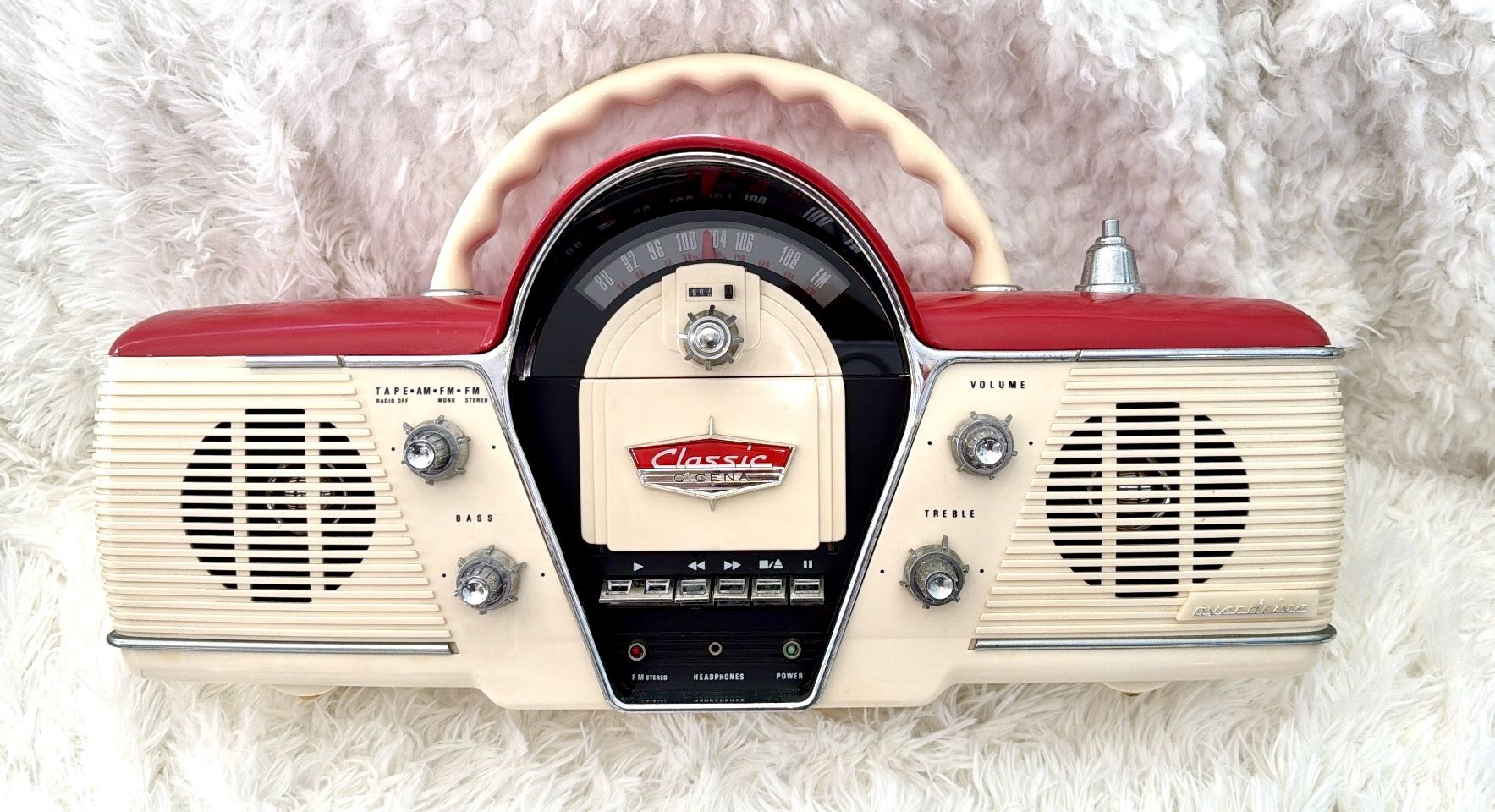 Overdrive Cicena Classic Portable AM/FM/Radio/Stereo/Cassette Pl