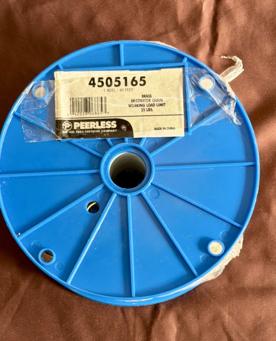 Shiny Brass Decorator Chain - Peerless 40 FT Reel - photo 2