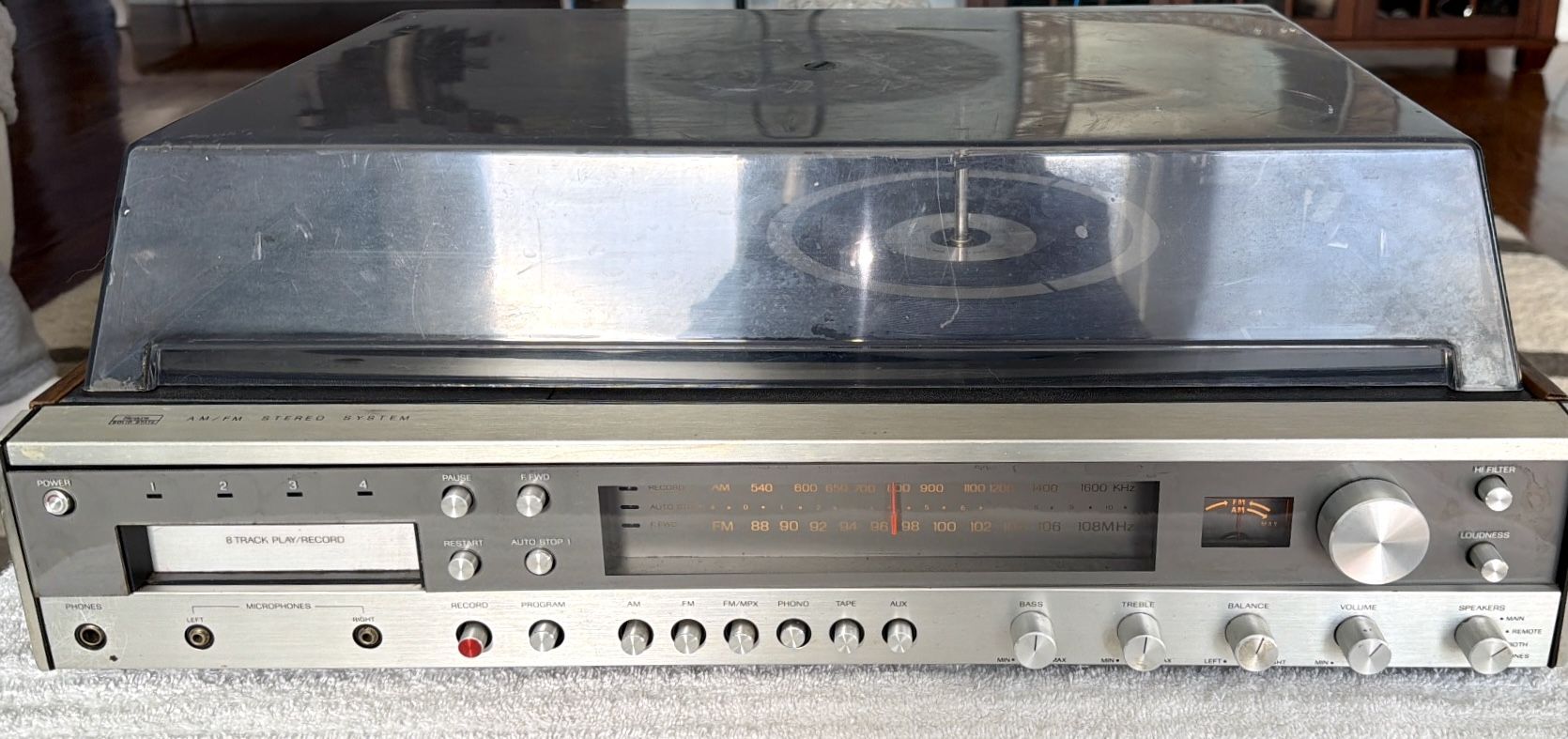 Sears Solid State AM/FM 8 Track Player/Record Stereo