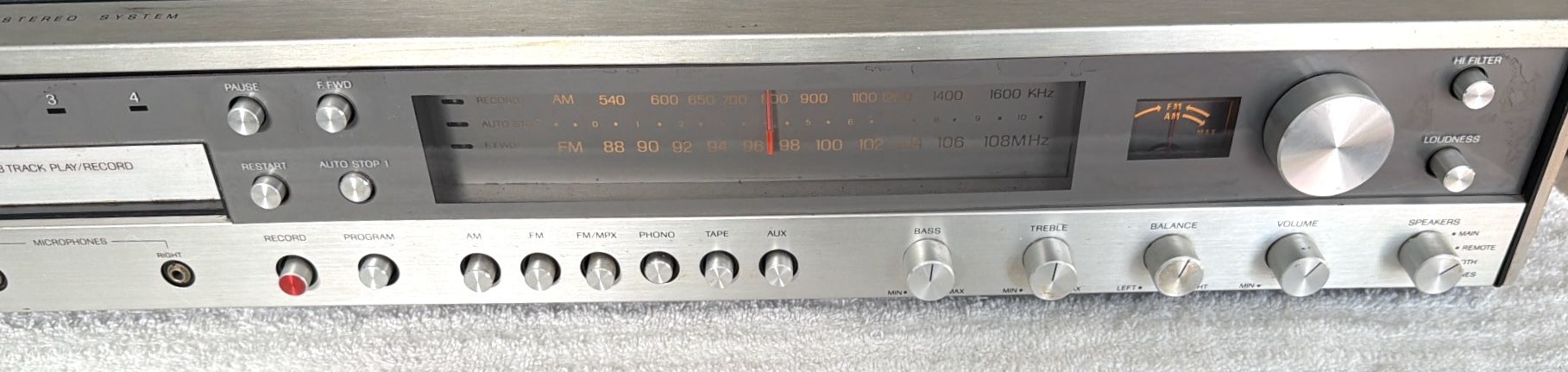 Sears Solid State AM/FM 8 Track Player/Record Stereo - photo 4