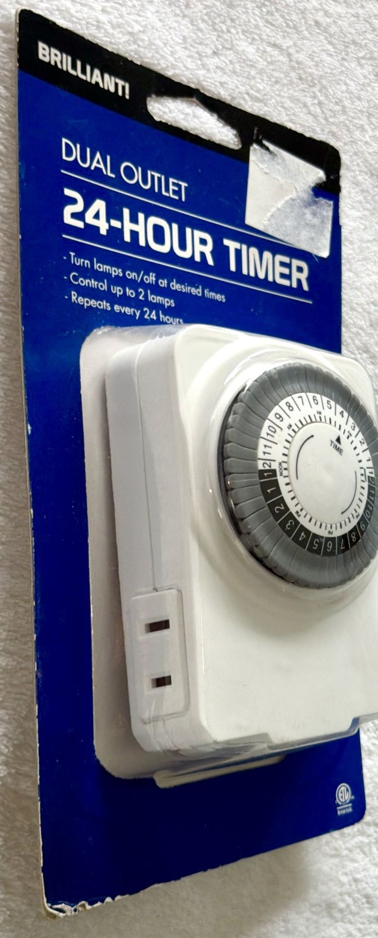 Brillianti Dual Outlet 24-Hour Programmable Timer - New - photo 4