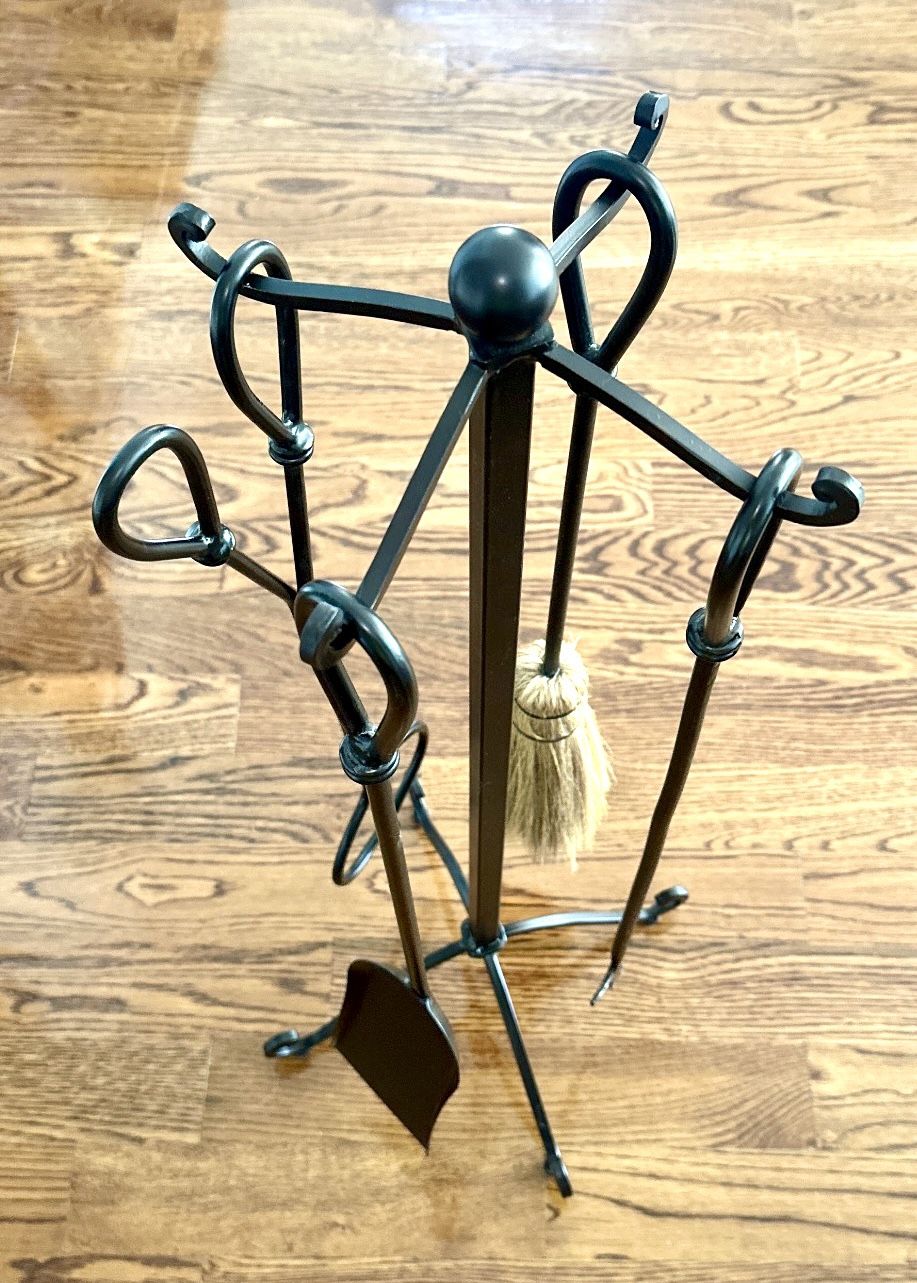 5-Piece Iron Fireplace Tool Set - Unused!