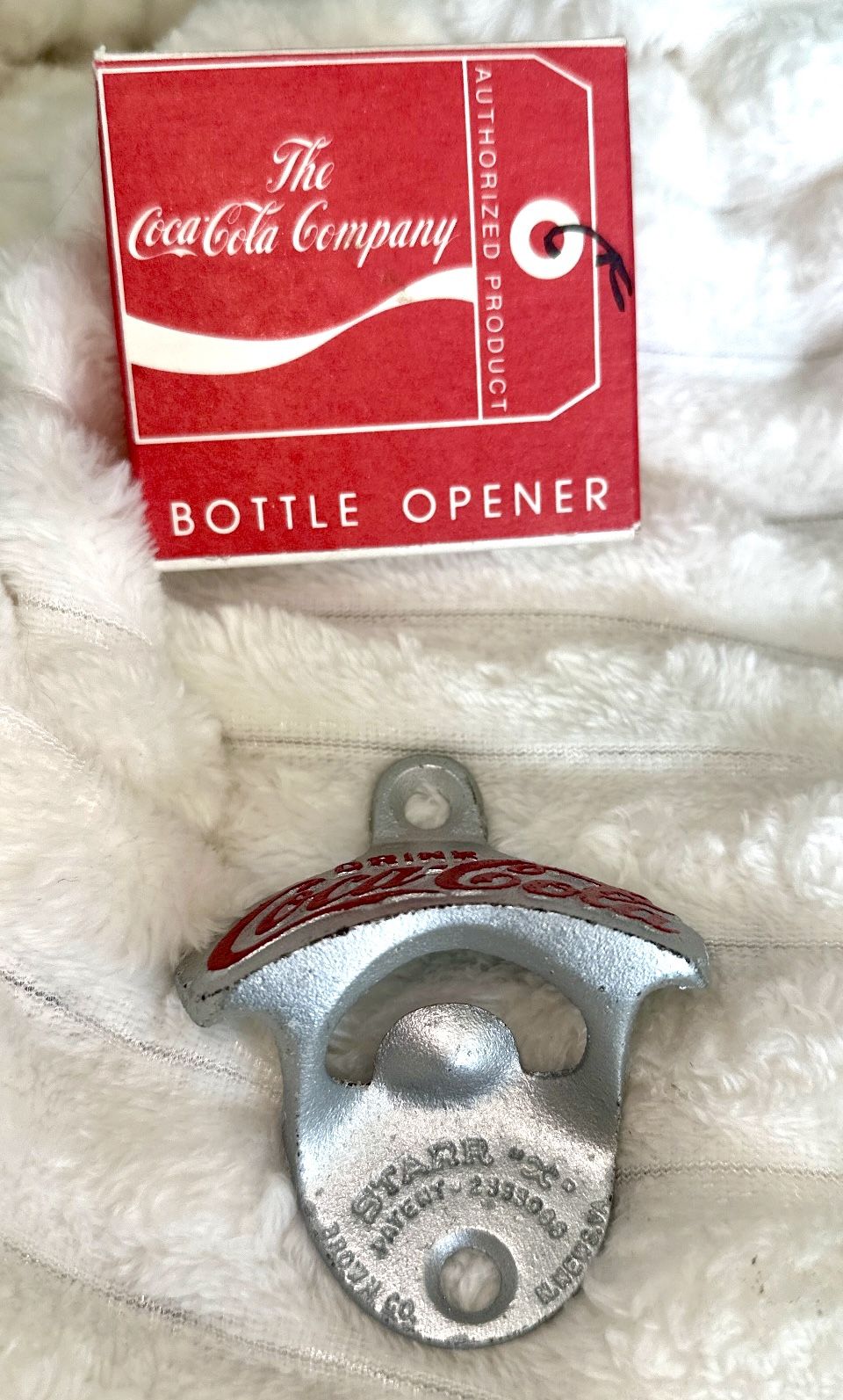 Vintage Coca-Cola Starr X Wall Mount Bottle Opener - New in Box - photo 3