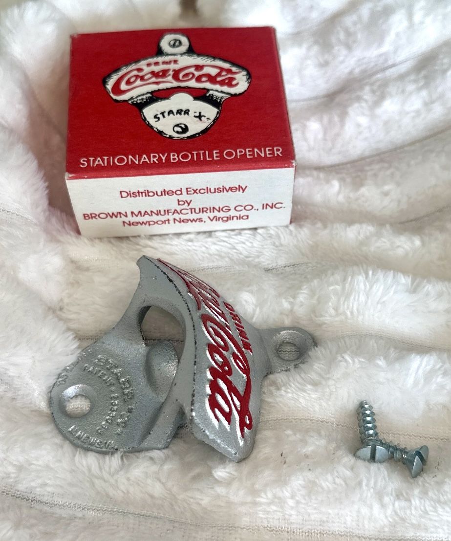 Vintage Coca-Cola Starr X Wall Mount Bottle Opener - New in Box - photo 4