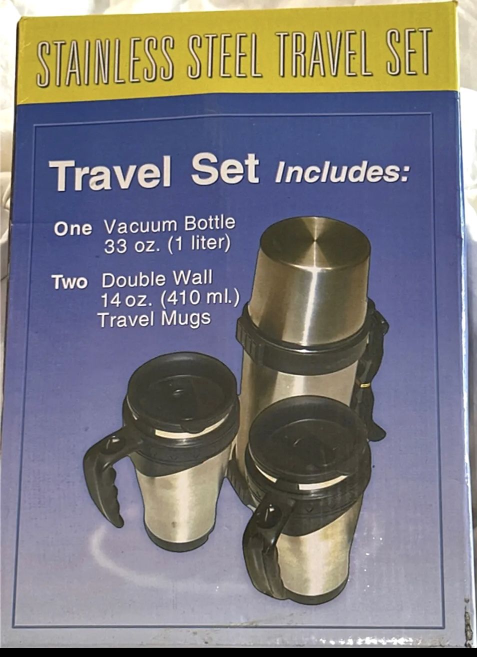 Stainless Steel Thermos & Travel Mug Set - New - photo 2