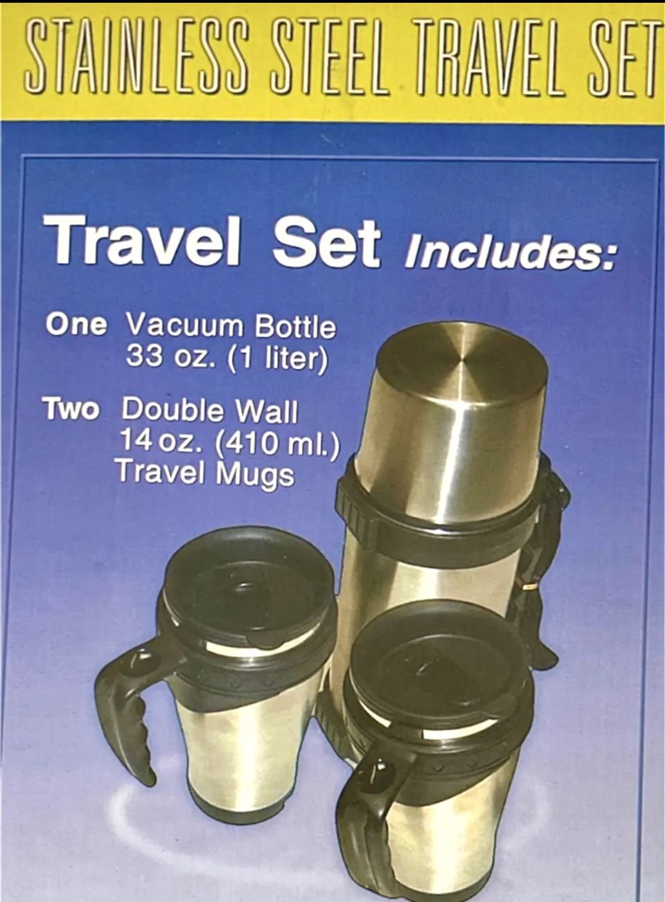 Stainless Steel Thermos & Travel Mug Set - New - photo 5