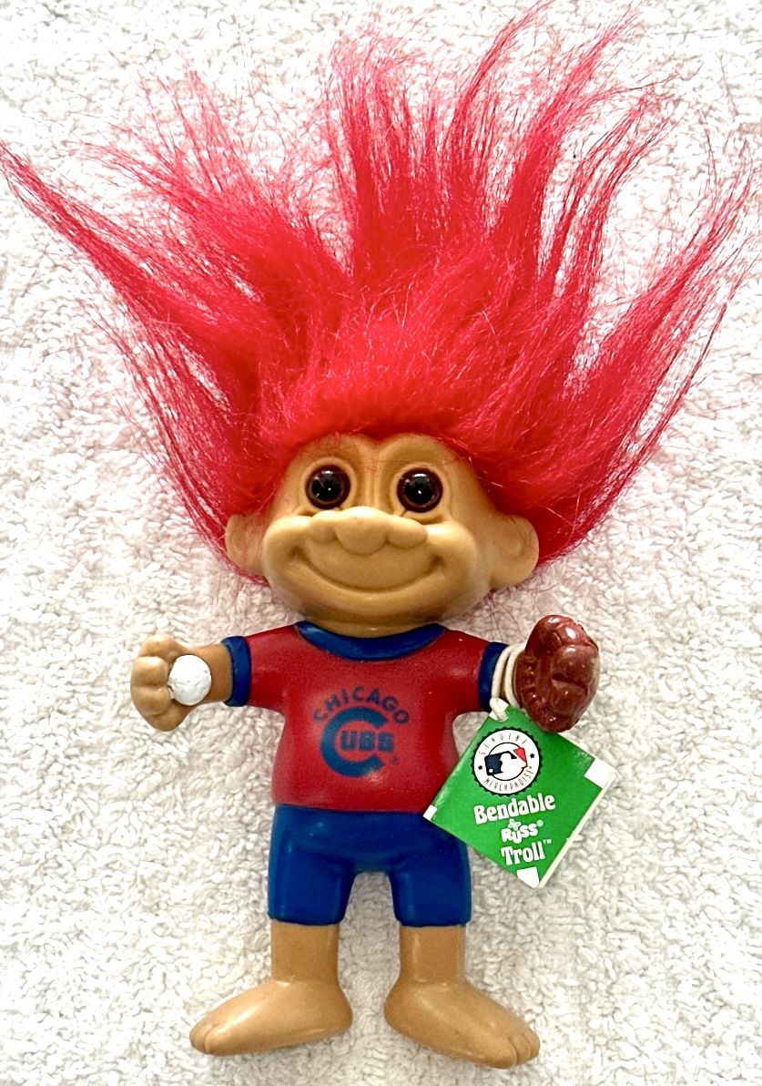 Chicago Cubs Russ Troll Doll - Vintage 1992 MLB