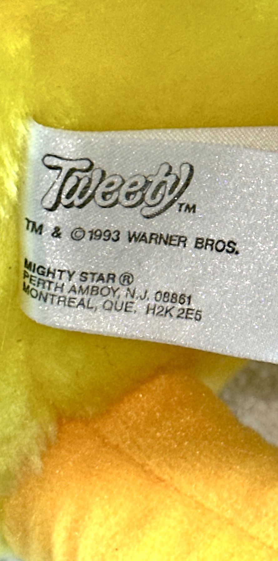 Vintage 1993 Tweety Bird Plush - 16" Tall - Looney Tunes - photo 5