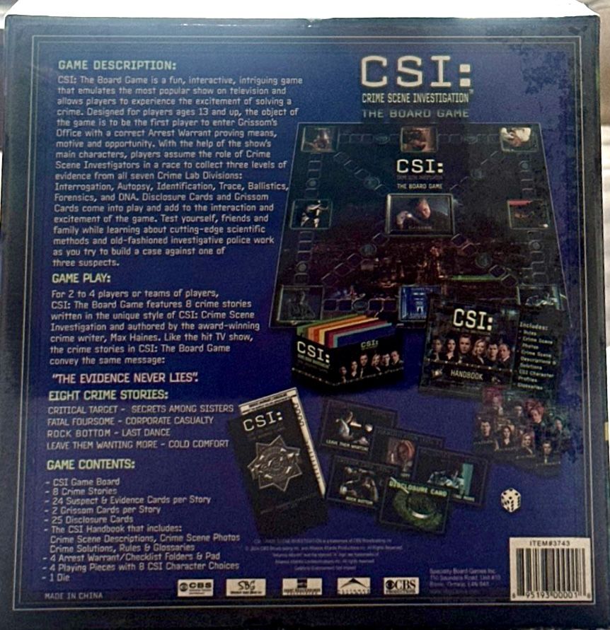 Crime Scene Investigation – The Board Game. New in package! - photo 2
