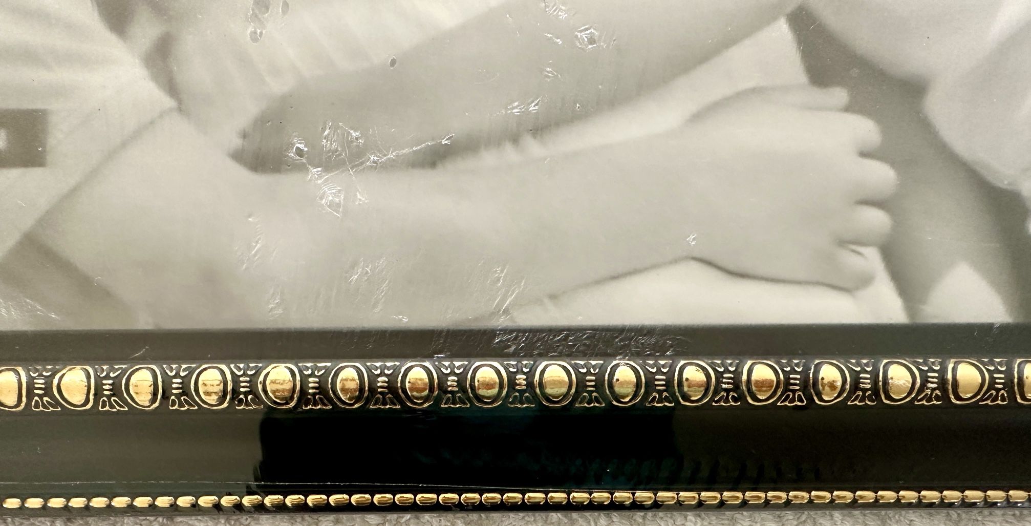 Large 16x20 Black Picture Frame with Gold Detail - New - photo 4