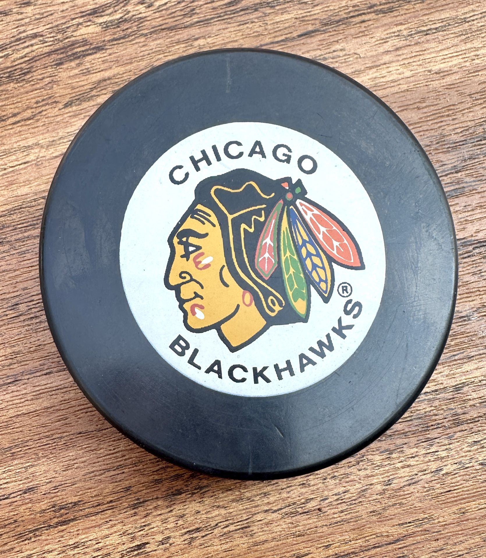 Chicago Blackhawks Official Vintage Hockey Puck