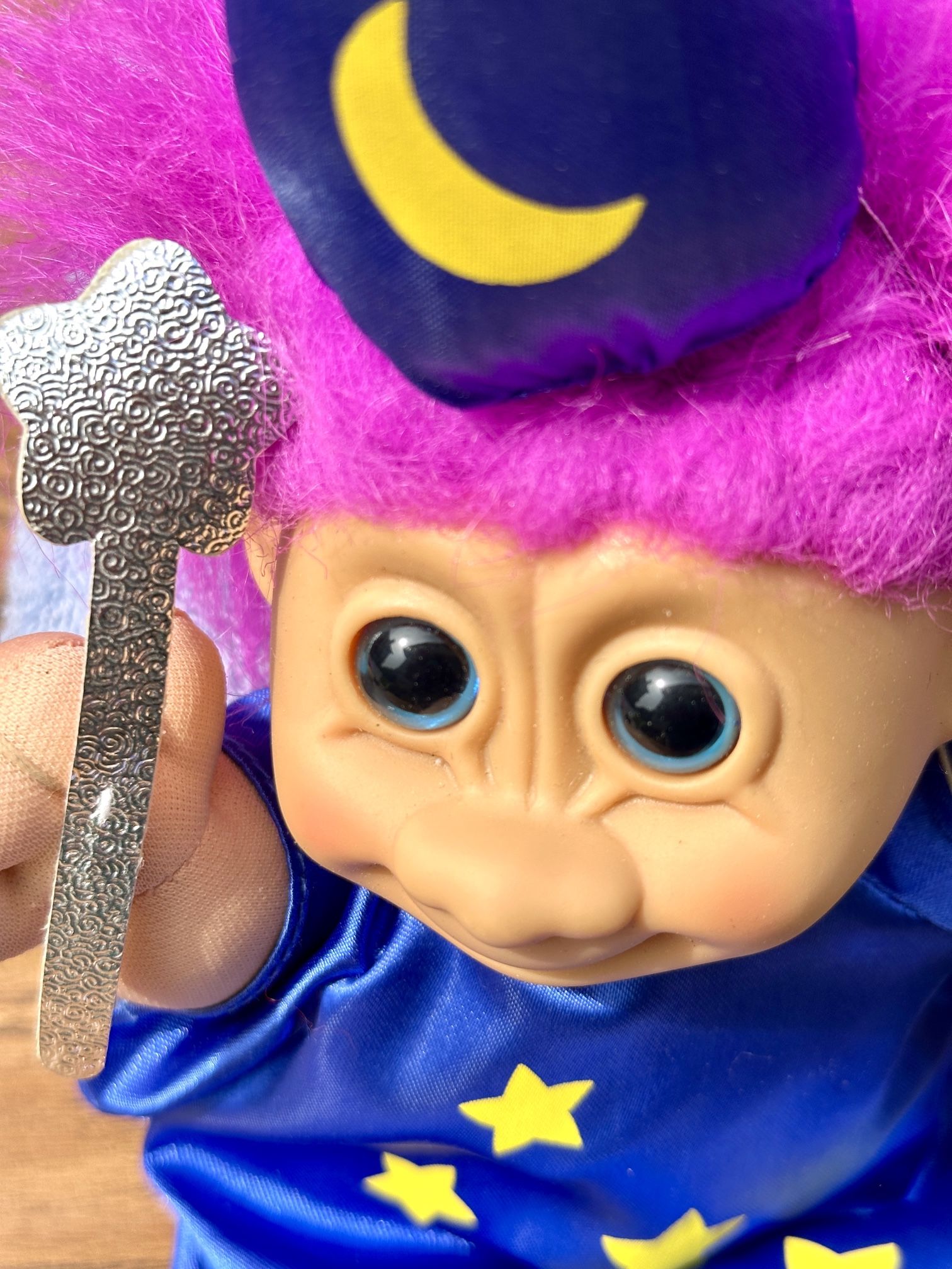 Russ Troll Kidz Wizard Lucky Troll - 12" Tall - Vintage - photo 4