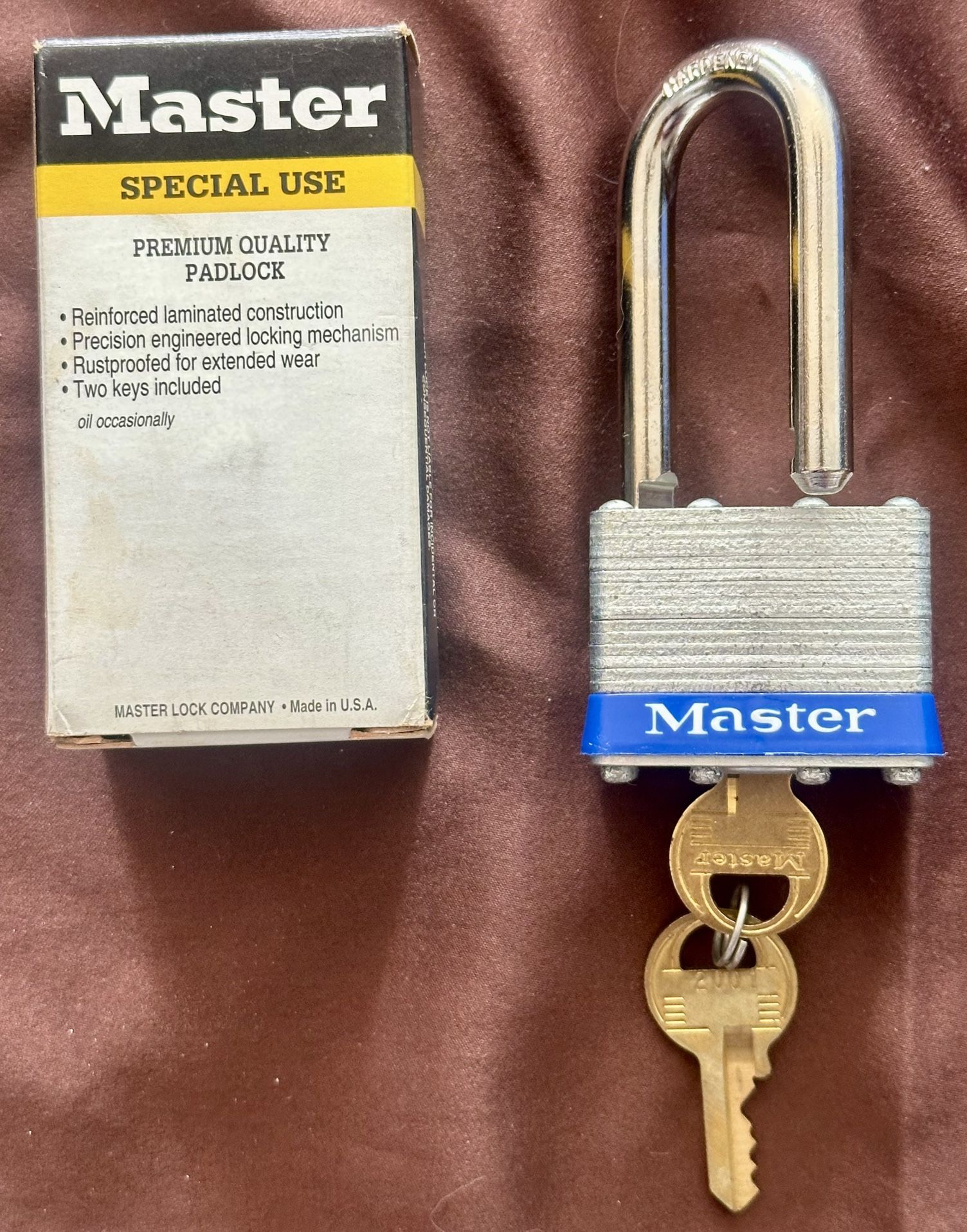Master PadLock - Special Use Hardened Laminated Steel - 2 Keys - - photo 2