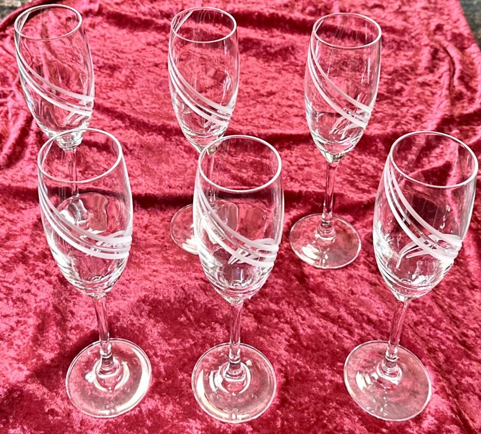 Cristal D’Arques Farandole Champagne Flutes - Set of 6 Vintage - photo 3
