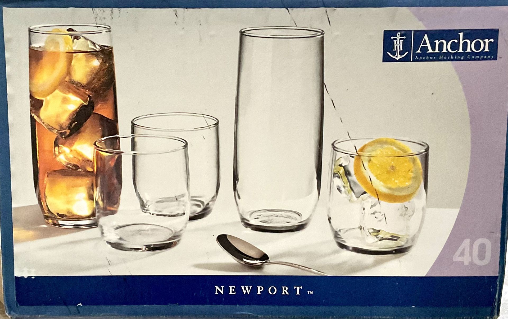Anchor Hocking 40 Pc Glass Beverage Set - Newport Collection (20
