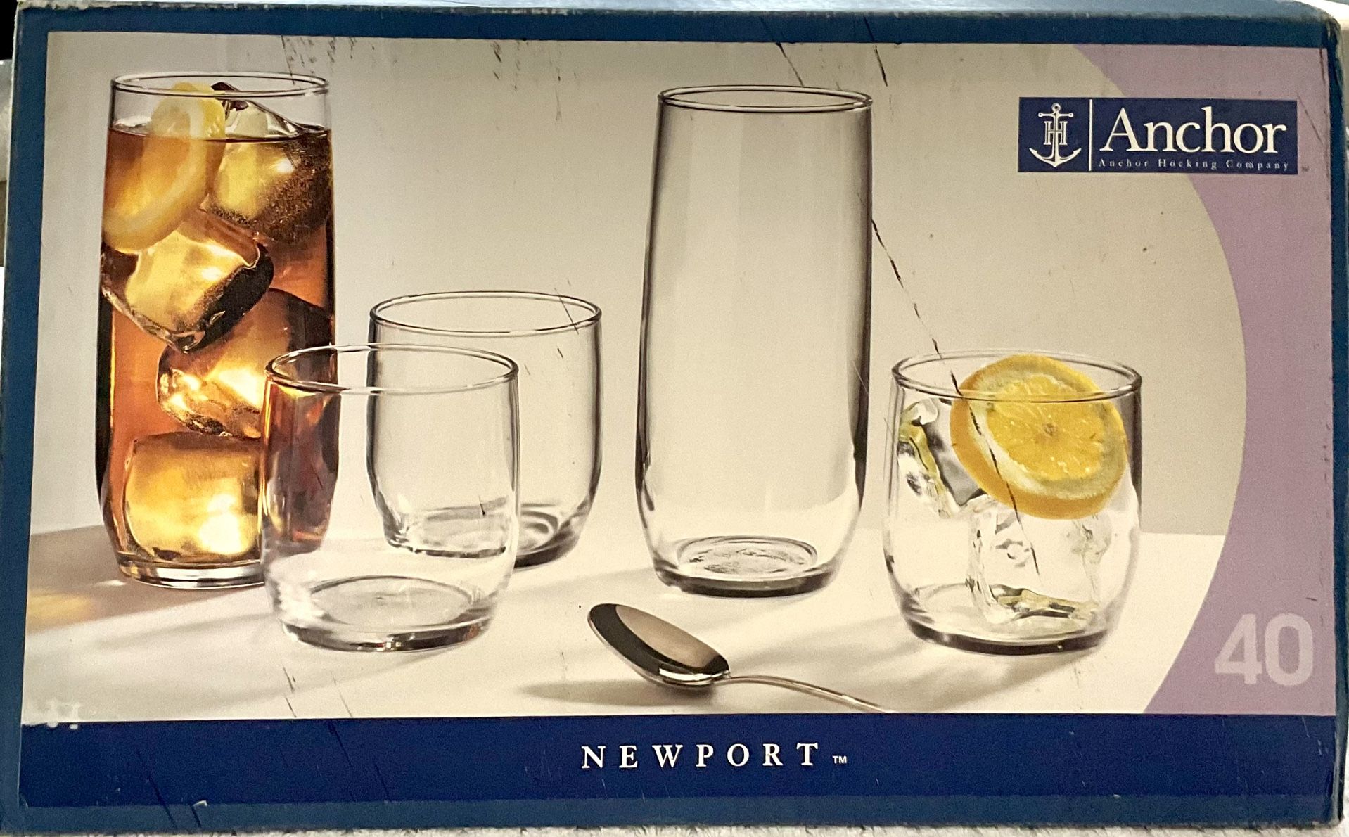 Anchor Hocking 40 Pc Glass Beverage Set - Newport Collection (20 - photo 4