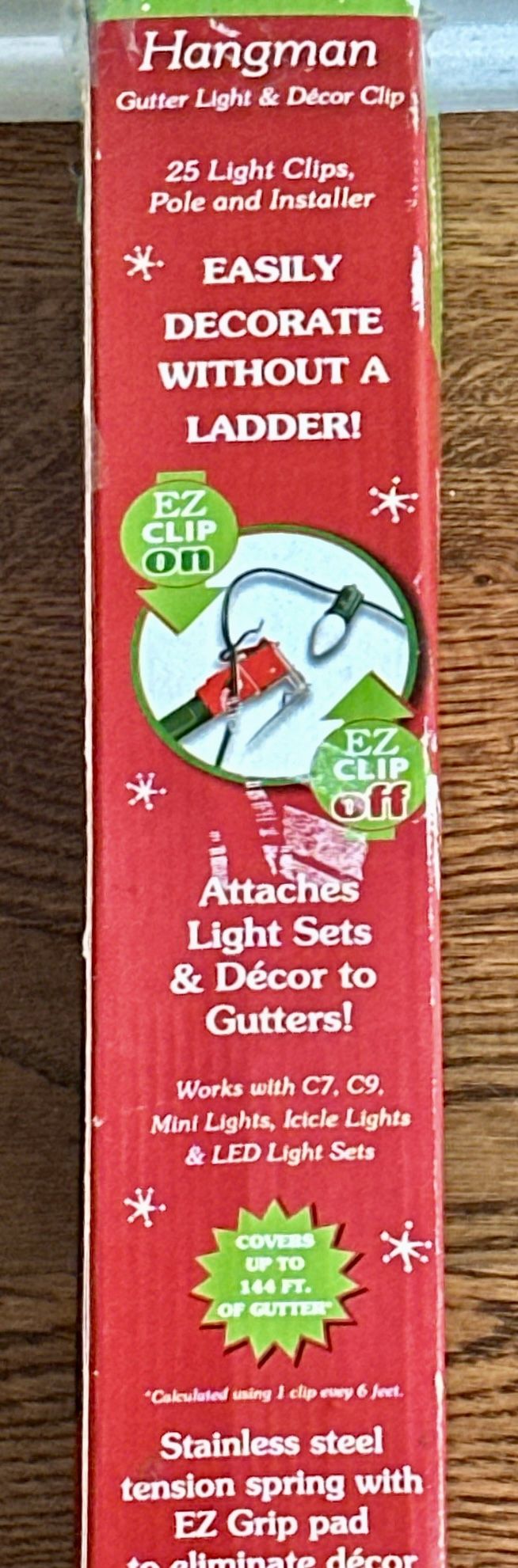 Hangman Gutter Light and Decor Clip Set with Pole - photo 3