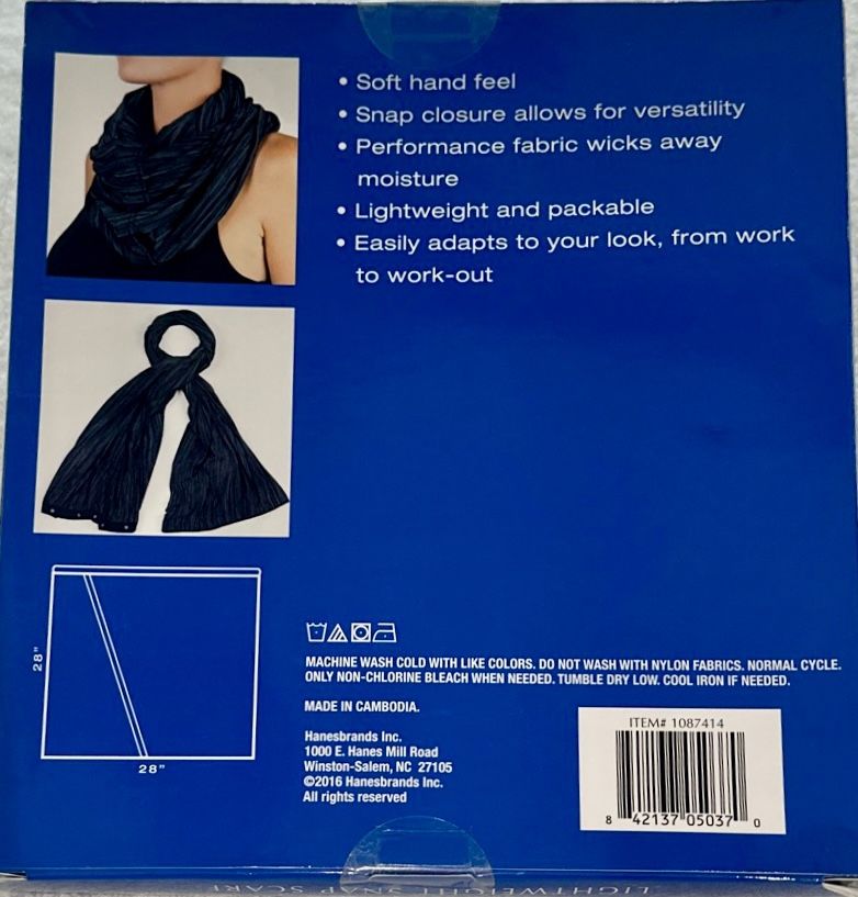Champion Lightweight Snap Scarf! New in package! - photo 2