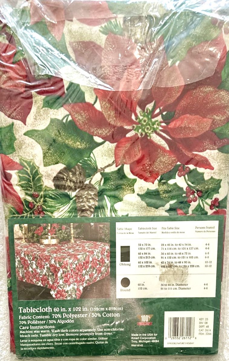 Trim A Home Christmas Tablecloth - Vintage Pattern - photo 2
