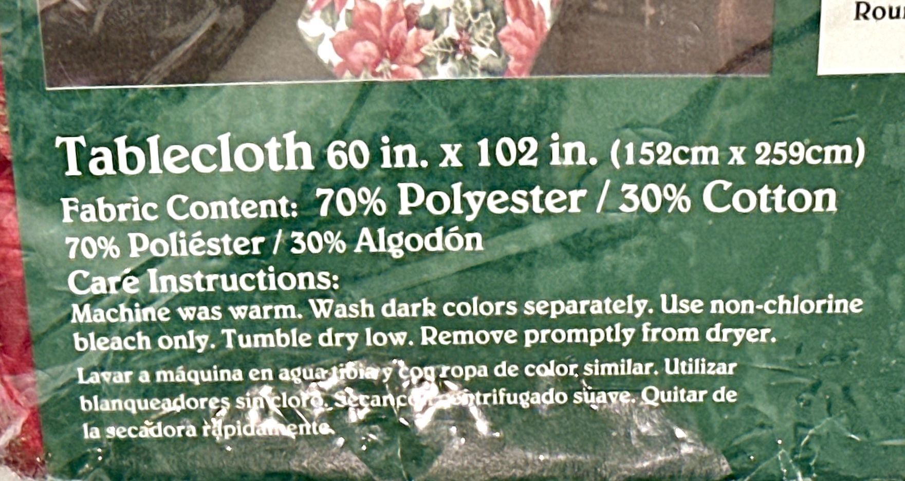 Trim A Home Christmas Tablecloth - Vintage Pattern - photo 3