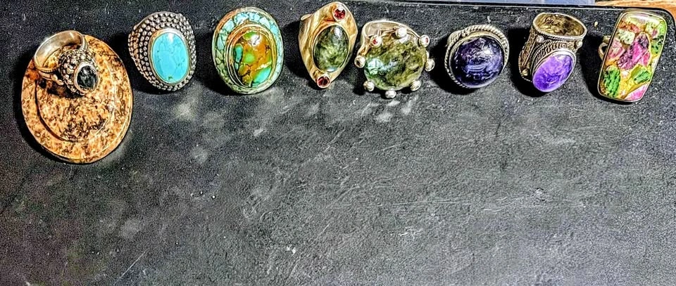 Assorted Sterling Silver & Gemstone Rings - $25 Each