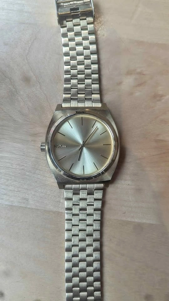 Nixon Men's A045-511 Stainless Steel Analog Gold Dial Watch